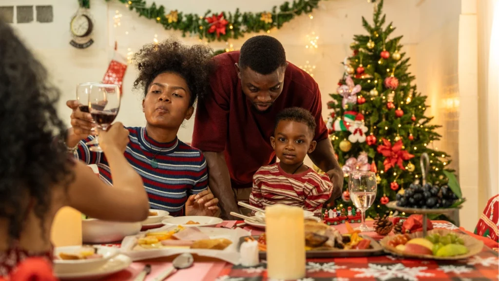 dr.consulta - família fazendo a ceia de natal, comemoração, festas de final de ano