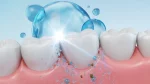 dr.consulta - Ilustração de dente recebendo flúor.